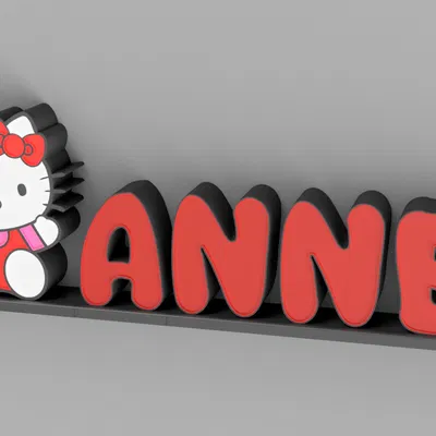 Hello Kitty phát sáng đèn LED hoặc WLED