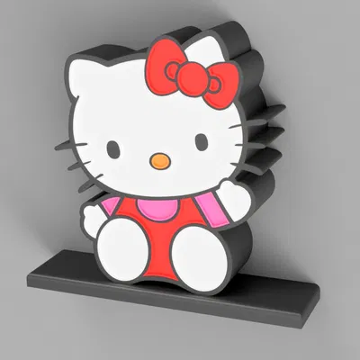 Hello Kitty phát sáng đèn LED hoặc WLED