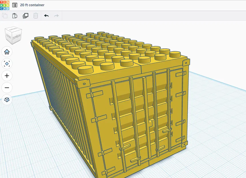 Mô hình Container Chở Hàng Lego 20ft - Image 2