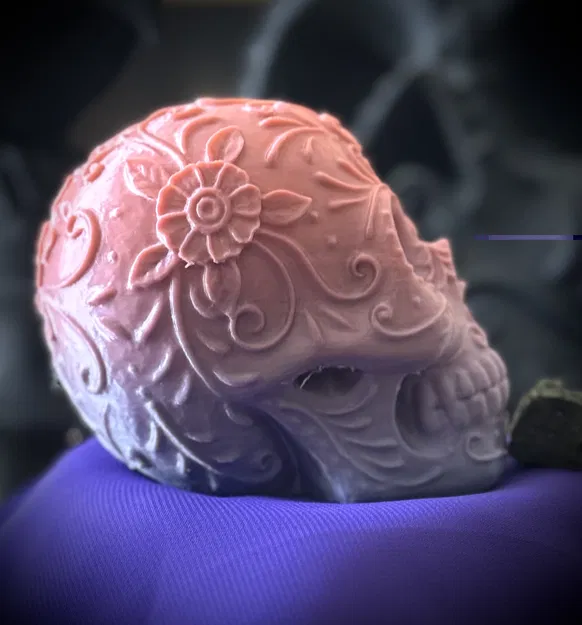 Đầu Lâu Halloween Hoa Văn Chi Tiết - Image 3