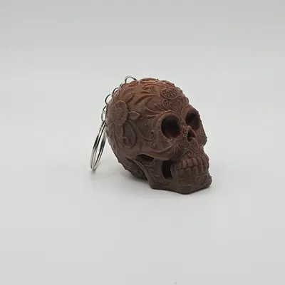 Móc Khóa Đầu Lâu Hoa Văn Halloween (Remix)