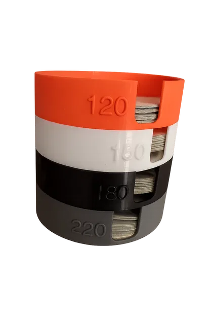 Khay Đựng Đĩa Chà Nhám Xếp Chồng Có Trụ Dẫn Hướng - Image 3