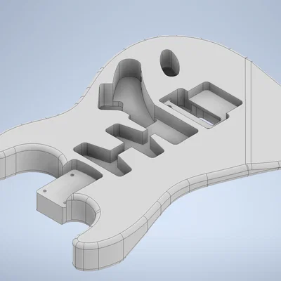 Thân đàn Guitar Stratocaster (Tỷ Lệ 1:1)
