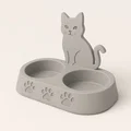 Chén Ăn Đôi Cho Mèo PatiPati – Chén Đựng Thức Ăn & Nước Uống - Thumbnail 1