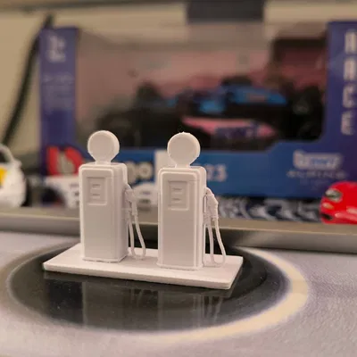 Mô Hình Trạm Xăng Kiểu Cổ Điển Tỉ Lệ 1/64