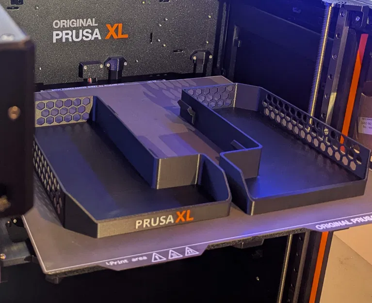 Khay Dụng Cụ Cho Prusa XL - Bên Phải & Trái Có Tổ Ong & Logo PRUSA XL - Image 1