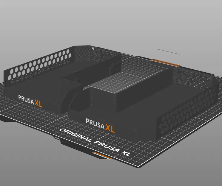 Khay Dụng Cụ Cho Prusa XL - Bên Phải & Trái Có Tổ Ong & Logo PRUSA XL - Image 3