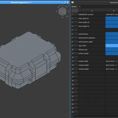 Hộp Cứng Tùy Chỉnh V2 (cho FreeCAD)