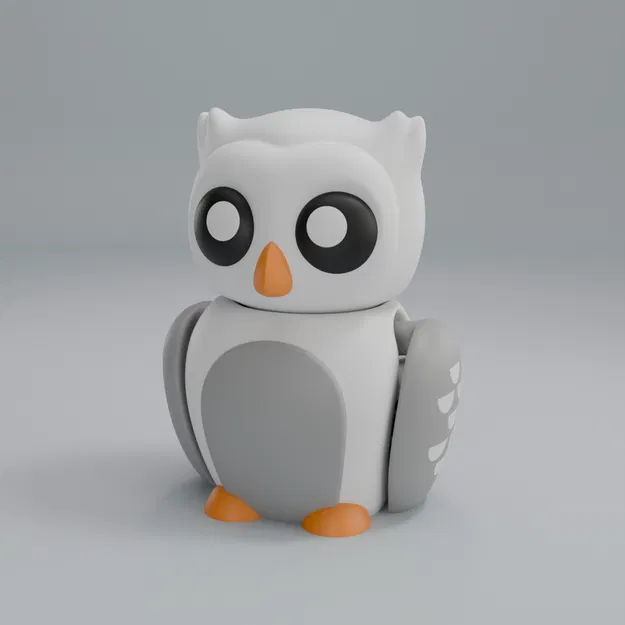 Cú Tuyết Bắc Cực Khớp Nối - Móc Khóa - Image 2