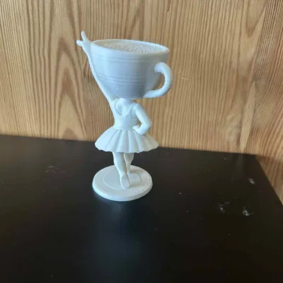 Mô hình 3D: Ballerina Sầu Não Cappuccina