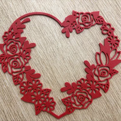 Trái Tim Trang Trí Hoa Văn – Móc Treo / Trang Trí Tường