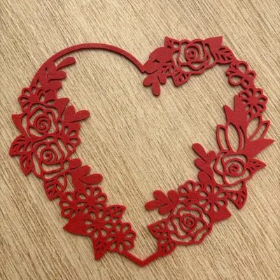 Trái Tim Trang Trí Hoa Văn – Móc Treo / Trang Trí Tường