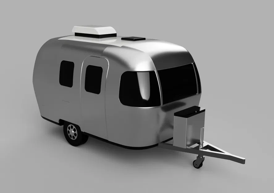 Mô Hình 3D Airstream Bambi 16RB Tỷ Lệ 1:18 - Image 1