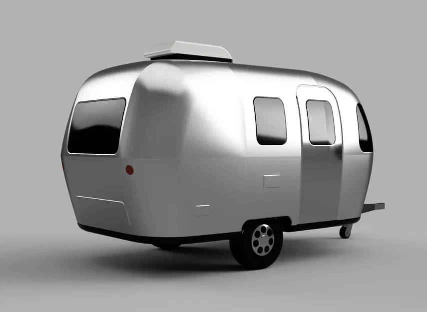 Mô Hình 3D Airstream Bambi 16RB Tỷ Lệ 1:18 - Image 3