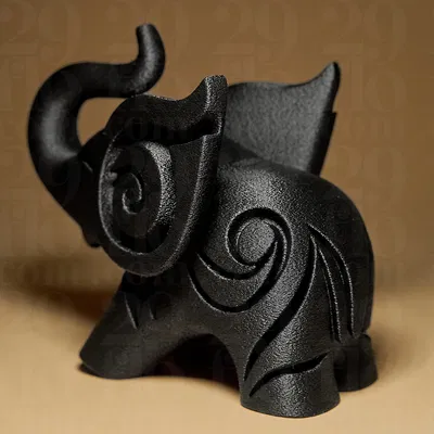 Mô hình Voi Hạnh Phúc #1 - Phiên bản in 3D