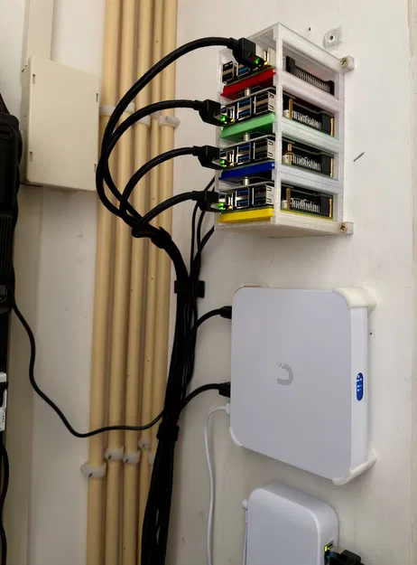 Pi Rack (Cho Raspberry Pi 5 với N04/05 NVMe Hat hoặc Pi 4) - Image 1