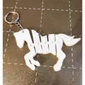 Móc Khóa Ngựa Khớp Nối - Articulated Horse Keychain - Thumbnail 1