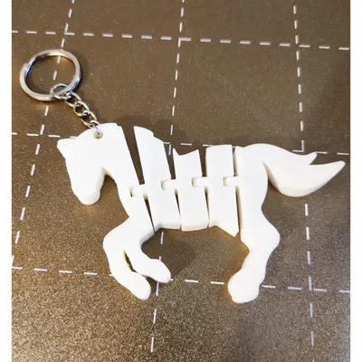 Móc Khóa Ngựa Khớp Nối - Articulated Horse Keychain