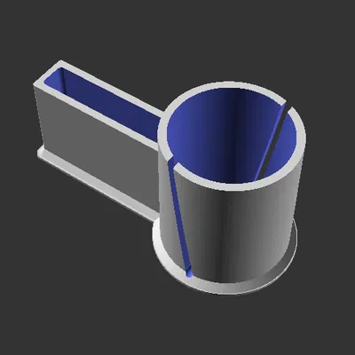 Chân đế đựng nước/điện thoại OpenSCAD cho SUP