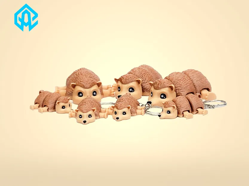 Nhím Khớp Nối Articulated – Đồ Chơi In 3D Dễ Thương - Image 11