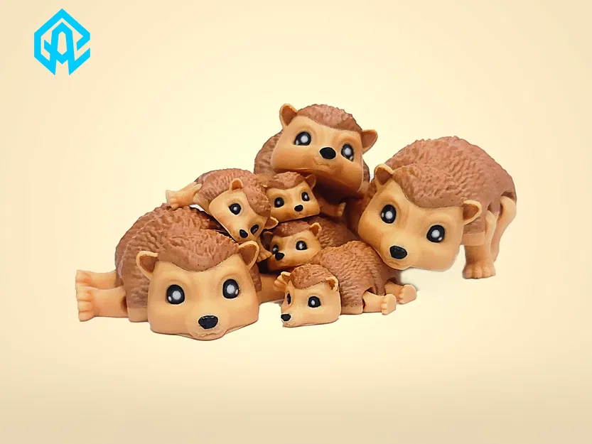 Nhím Khớp Nối Articulated – Đồ Chơi In 3D Dễ Thương - Image 12