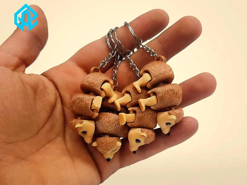 Nhím Khớp Nối Articulated – Đồ Chơi In 3D Dễ Thương - Image 13