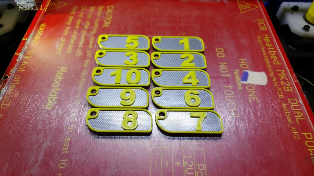 Móc khóa đánh số 0–10 - Image 5