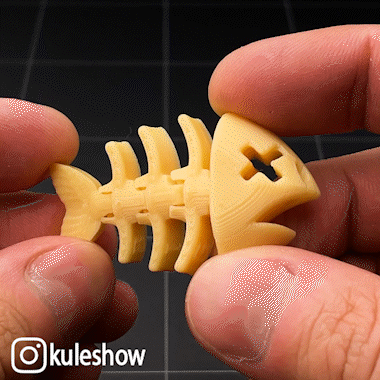 Móc khóa Flexi Xương Cá (Flexi Fish Bone keychain)