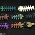 Móc khóa Flexi Xương Cá (Flexi Fish Bone keychain) - Thumbnail 3