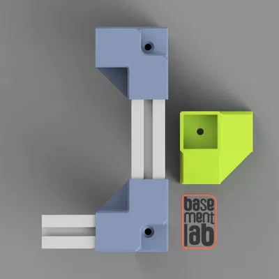 3-way connector 2020 profiles/Corner Bracket HEAVY-DUTY - Giunzione a 3 vie