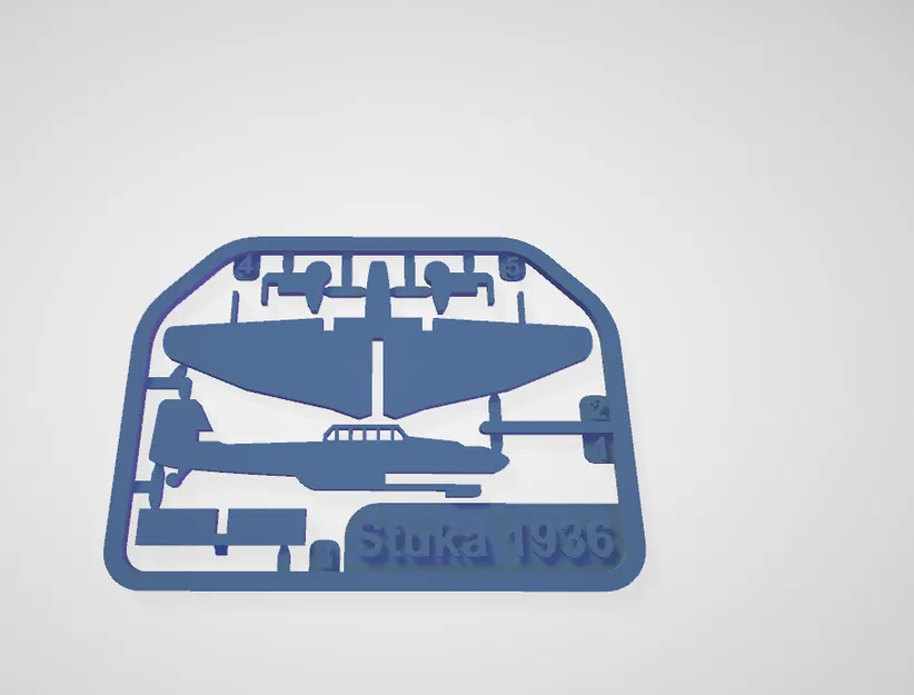 Ju 87 Stuka kit card - Famous planes (Bộ kit card máy bay) - Image 3