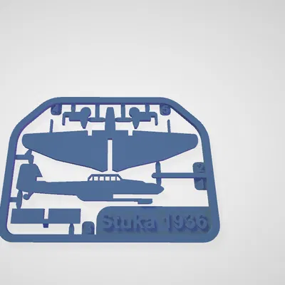 Ju 87 Stuka kit card - Famous planes (Bộ kit card máy bay)