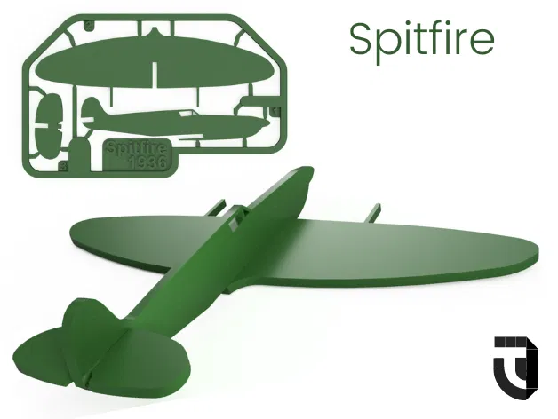 Spitfire kit card - Famous Planes (Kit card máy bay Spitfire) - Image 1