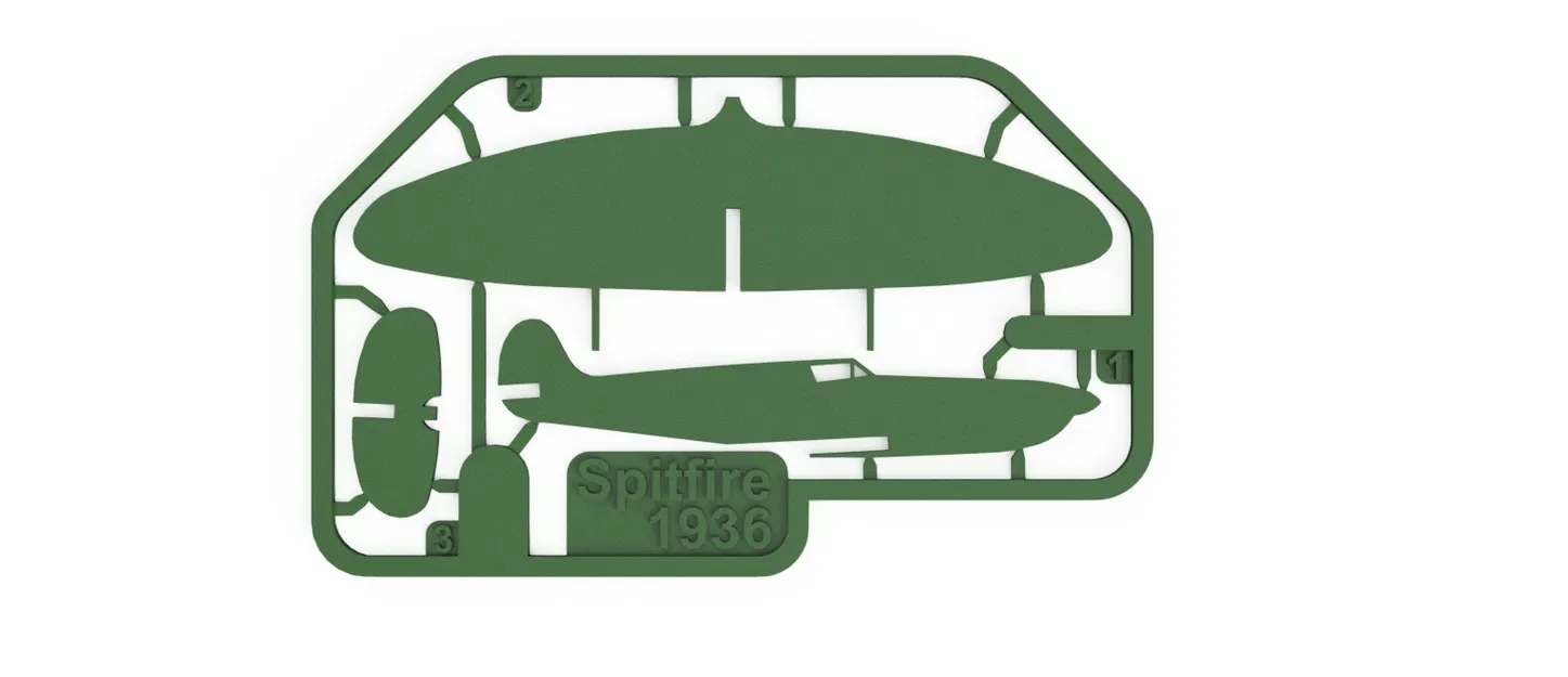 Spitfire kit card - Famous Planes (Kit card máy bay Spitfire) - Image 3