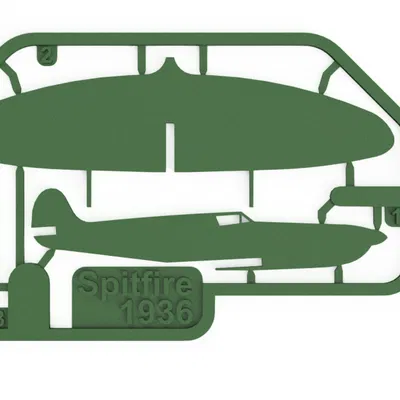 Spitfire kit card - Famous Planes (Kit card máy bay Spitfire)