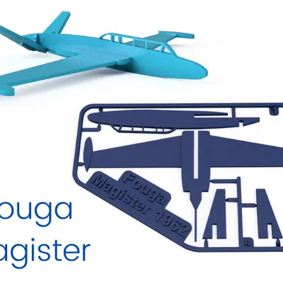 Kit Card Fouga Magister - Máy Bay Nổi Tiếng