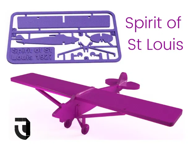 Spirit of St Louis kit card - Máy Bay Nổi Tiếng - Image 1