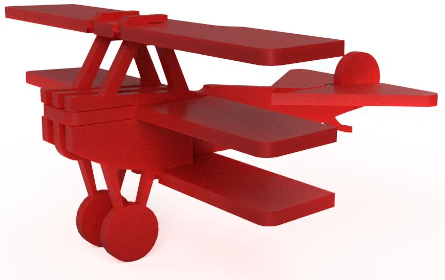 Thẻ Ráp Máy Bay Fokker DR1 - Máy Bay Nổi Tiếng - Image 2