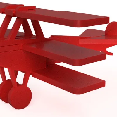 Thẻ Ráp Máy Bay Fokker DR1 - Máy Bay Nổi Tiếng