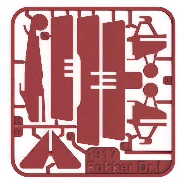 Thẻ Ráp Máy Bay Fokker DR1 - Máy Bay Nổi Tiếng - Image 3