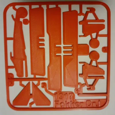 Thẻ Ráp Máy Bay Fokker DR1 - Máy Bay Nổi Tiếng