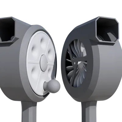 Máy thổi tuabin (có tay quay bánh răng hành tinh)