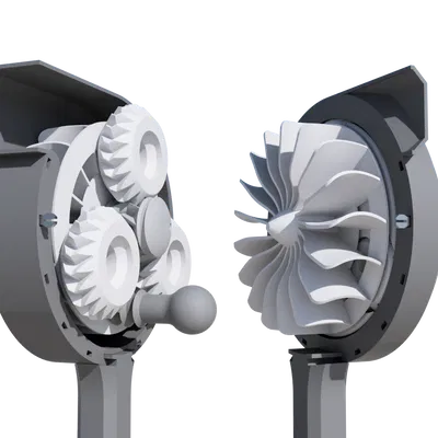 Máy thổi tuabin (có tay quay bánh răng hành tinh)