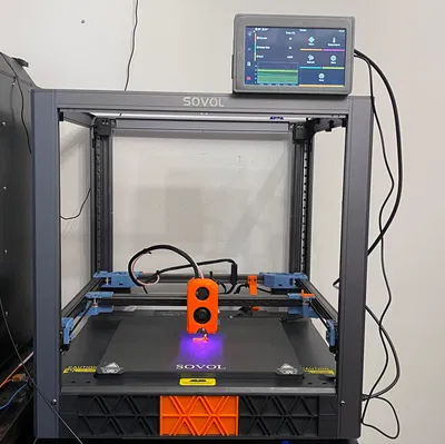 SV08 CN3D Shroud V3 Extra: Quạt, Nam châm Klicky + LED