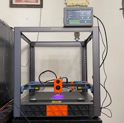 SV08 CN3D Shroud V3 Extra: Quạt, Nam châm Klicky + LED