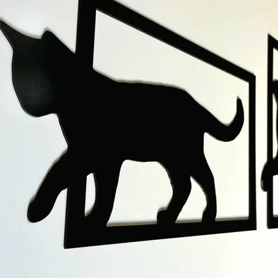 Decal Dán Tường Mèo Chơi Đùa