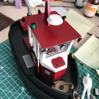 Mô hình thuyền đẩy RC (Boom boat / Dozer boat) tỉ lệ 1/30