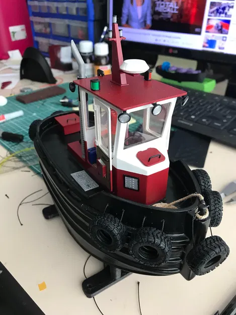 Mô hình thuyền đẩy RC (Boom boat / Dozer boat) tỉ lệ 1/30 - Image 4