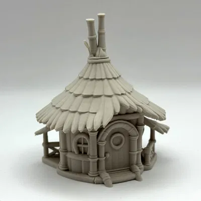 Mô Hình Nhà Tre Thu Nhỏ – Ngôi Nhà Rừng Giả Tưởng Cho Bàn Của Bạn