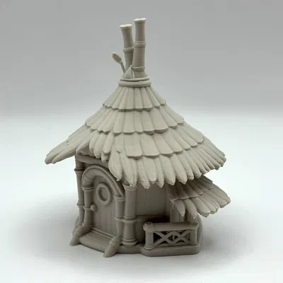 Mô Hình Nhà Tre Thu Nhỏ – Ngôi Nhà Rừng Giả Tưởng Cho Bàn Của Bạn